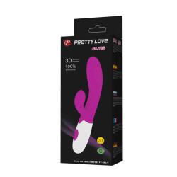 PRETTY LOVE - FLIRTACJA WIBRATOR ALVIS ZE STYMULATOREM LECHTACZKI