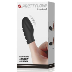 PRETTY LOVE - FLIRTACJA STANFORD CZARNY WIBRACYJNY NAPASEK