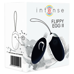 INTENSE - FLIPPY II JAJECZKO WIBRUJACE Z PILOTEM CZARNE