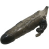 BAILE - BRAVE MAN OSLONA NA PENIS Z KROLIKIEM CZARNA 16,5 CM