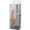 BAILE - BRAVE MAN NAKLADKA NA PENIS Z MIESKIEM DO STYMULACJI LECHTACZKI I ODBYTU 16,5 CM