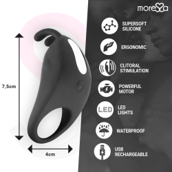 MORESSA - BRAD PREMIUM SILIKONOWY DOLADOWANY CZARNY