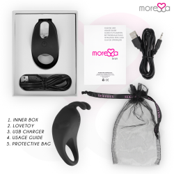 MORESSA - BRAD PREMIUM SILIKONOWY DOLADOWANY CZARNY