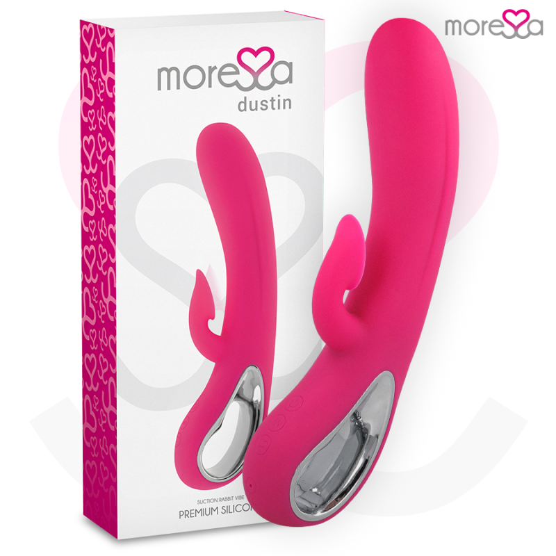 MORESSA - DUSTIN STYMULUJĄCE ŁECHTACZKĘ FALE I MOCNE WIBRACJE PREMIUM SILICONE ŁADOWALNE