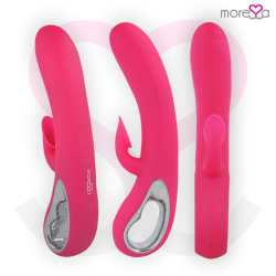 MORESSA - DUSTIN STYMULUJĄCE ŁECHTACZKĘ FALE I MOCNE WIBRACJE PREMIUM SILICONE ŁADOWALNE