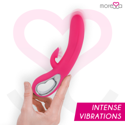 MORESSA - DUSTIN STYMULUJĄCE ŁECHTACZKĘ FALE I MOCNE WIBRACJE PREMIUM SILICONE ŁADOWALNE