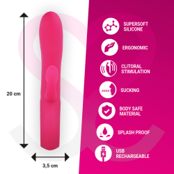 MORESSA - DUSTIN STYMULUJĄCE ŁECHTACZKĘ FALE I MOCNE WIBRACJE PREMIUM SILICONE ŁADOWALNE