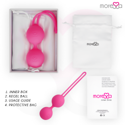 MORESSA - OSIAN THREE ENTRENAMIENTO SUELO PELVICO 85 gr PREMIUM SILICONA ROSA