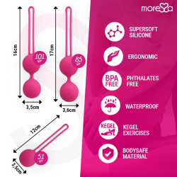 MORESSA - OSIAN SET PREMIUM SILICONE PINK (Osian One - 51 g | Osian Two - 101 g | Osian Three 85 g)