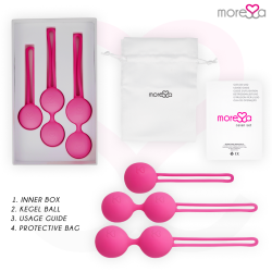 MORESSA - ZESTAW OSIAN PREMIUM SILIKONOWY ROZ (Osian One - 51 g | Osian Two - 101 g | Osian Three 85 g)