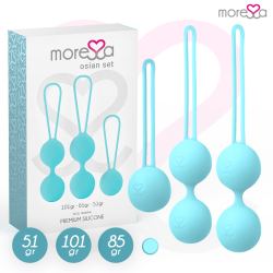 MORESSA - ZESTAW OSIAN PREMIUM TURKUSOWY SILIKON
