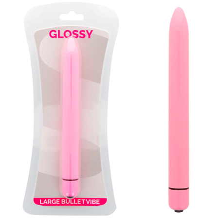 GLOSSY - SLIM WIBRATOR ROZOWY