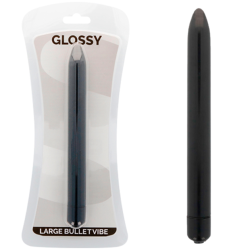 GLOSSY - WASKI WIBRATOR CZARNY
