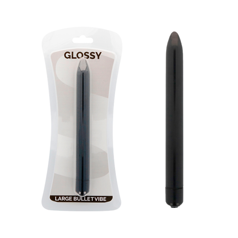 GLOSSY - SLIM VIBRADOR NEGRO GLOSSY - SLIM VIBRADOR NEGRO