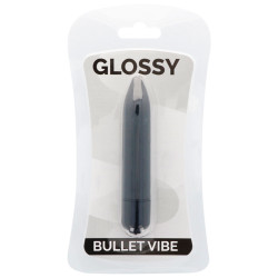 GLOSSY - CIENKI WIBRUJACY CZARNY