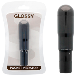 GLOSSY - WIBRATOR KIESZENIOWY CZARNY