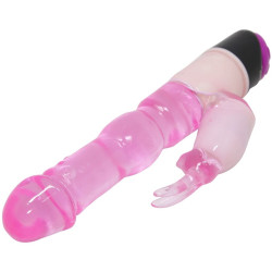 BAILE - WIBRATOR FALE PRZYJEMNOSCI FANTASY Z KROLIKIEM 23 CM