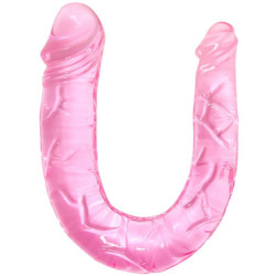 BAILE - PODWOJNY DONG PODWOJNY ROZOWY DILDO