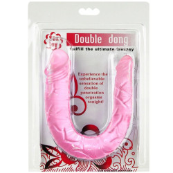 BAILE - PODWOJNY DONG PODWOJNY ROZOWY DILDO