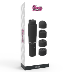 GLOSSY - KURT POCKET MASAZER CZARNY