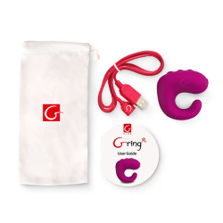 G-VIBE - FUN TOYS GRING WIBRATOR PIERSCIEN XL SLODKA MALINA