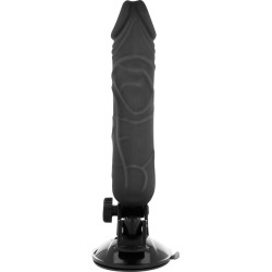 BASECOCK - REALISTYCZNY WIBRATOR ZDALNIE STEROWANY CZARNY 20 CM -O- 4 CM