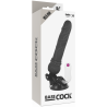 BASECOCK - REALISTYCZNY WIBRATOR PILOT ZDALNEGO STEROWANIA CZARNY 19.5 CM -O- 4 CM