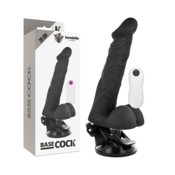BASECOCK - REALISTYCZNY PRZEGUBOWY PILOT CZARNY 20 CM -O- 4.5 CM