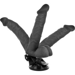 BASECOCK - REALISTYCZNY PRZEGUBOWY PILOT CZARNY 20 CM -O- 4.5 CM
