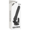 BASECOCK - REALISTYCZNY WIBRATOR PILOT ZDALNEGO STEROWANIA CZARNY 19.5 CM -O- 4 CM