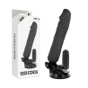 BASECOCK - VIBRATORE REALISTICO TELECOMANDO NERO 20 CM -O- 4 CM