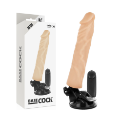BASECOCK - REALISTYCZNY WIBRATOR PILOT ZDALNEGO STEROWANIA 21 CM -O- 4 CM