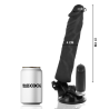 BASECOCK - REALISTYCZNY PILOT WIBRATOROWY PILOT CZARNY 21 CM -O- 4 CM