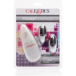 CALEXOTICS - WIBRACYJNE POCISKI SREBRNY DUO