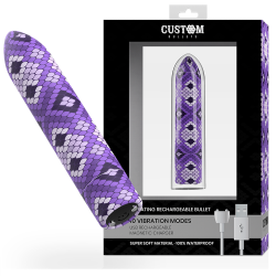 CUSTOM BULLETS - LADOWANY SNAKE FIOLETOWY POCISK MAGNETYCZNY 10 INTENSYWNOSCI