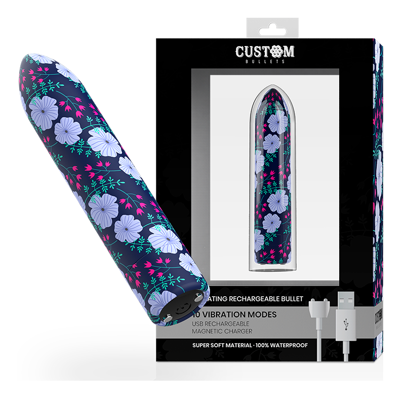 CUSTOM BULLETS - PERSONALIZADAS BALAS RECARREGÁVEIS PRIMAVERA 10 INTENSIDADES
