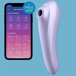 SATISFYER - WIBRATOR PULSE DUAL PLEASURE AIR PULSE ROZOWY