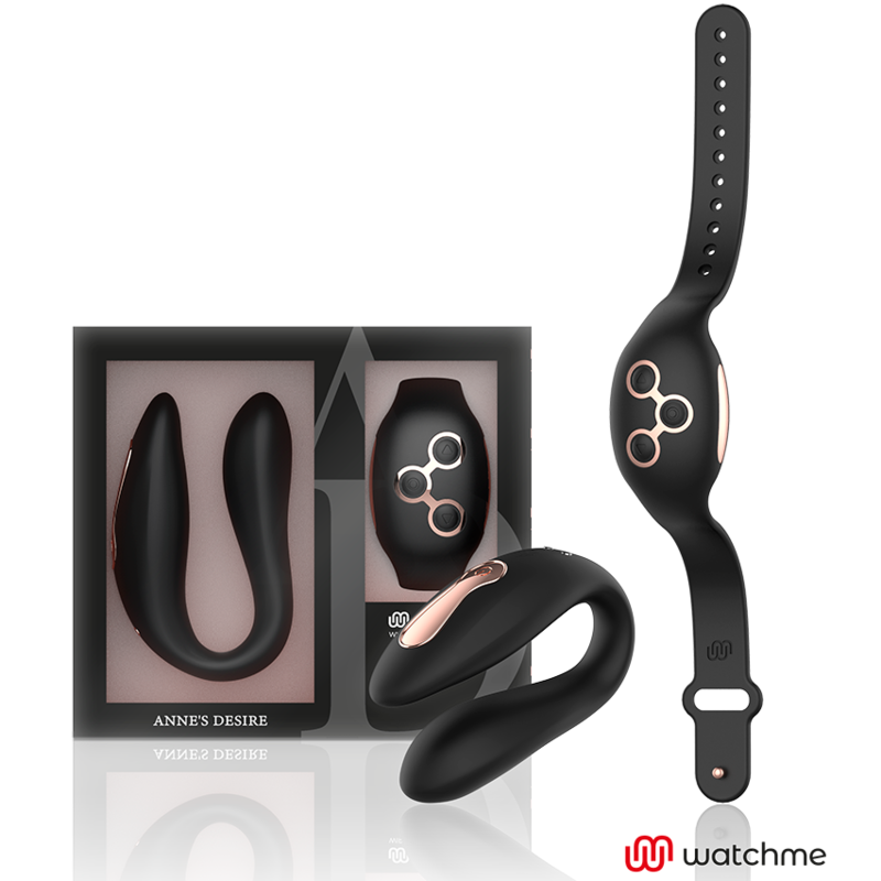 ANNES DESIRE - DUAL PLEASURE TECNOLOG A WATCHME CZARNO-ZLOTY