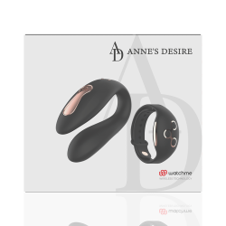 ANNES DESIRE - DUAL PLEASURE TECNOLOG A WATCHME CZARNO-ZLOTY