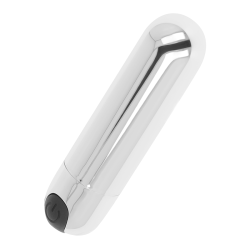 OHMAMA - SREBRNY POCISK WIBRUJACY 8 CM