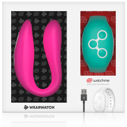 WEARWATCH - PODWOJNA TECHNOLOGIA WIBRATOR WATCHME FUKSJA / WODA MORSKA