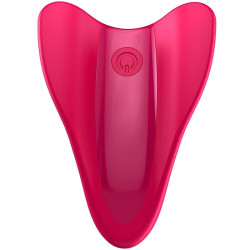 SATISFYER - WIBRATOR PALCOWY WYSOKO LOTNICZY FUKSJA