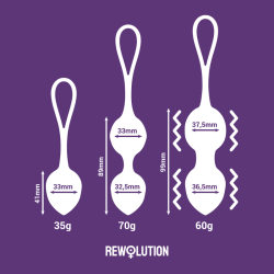 REWOLUTION - REWOBEADS WIBRACYJNE KULKI PILOT ZDALNEGO STEROWANIA Z TECHNOLOGIA WATCHME