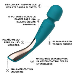 LELO - SMART MEDIUM WAND 2 AQUA GREEN MASAZER