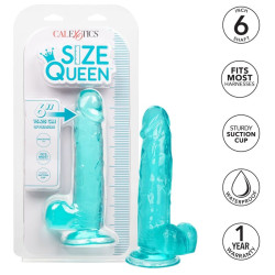 CALEXOTICS - ROZMIAR DILDO KROLOWEJ NIEBIESKI 15,3 CM