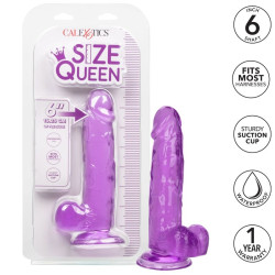 CALEXOTICS - ROZMIAR DILDO KROLOWEJ FIOLETOWEJ 15,3 CM