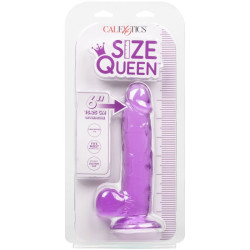 CALEXOTICS - ROZMIAR DILDO KROLOWEJ FIOLETOWEJ 15,3 CM