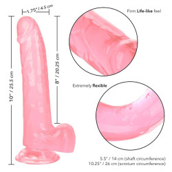 CALEXOTICS - ROZMIAR DILDO KROLOWEJ ROZOWY 20,3 CM