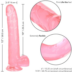 CALEXOTICS - ROZMIAR DILDO KROLOWEJ ROZOWY 25,5 CM