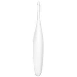 SATISFYER - WIBRATOR Z KONCOWKA Z FUN KONCOWKA BIALY